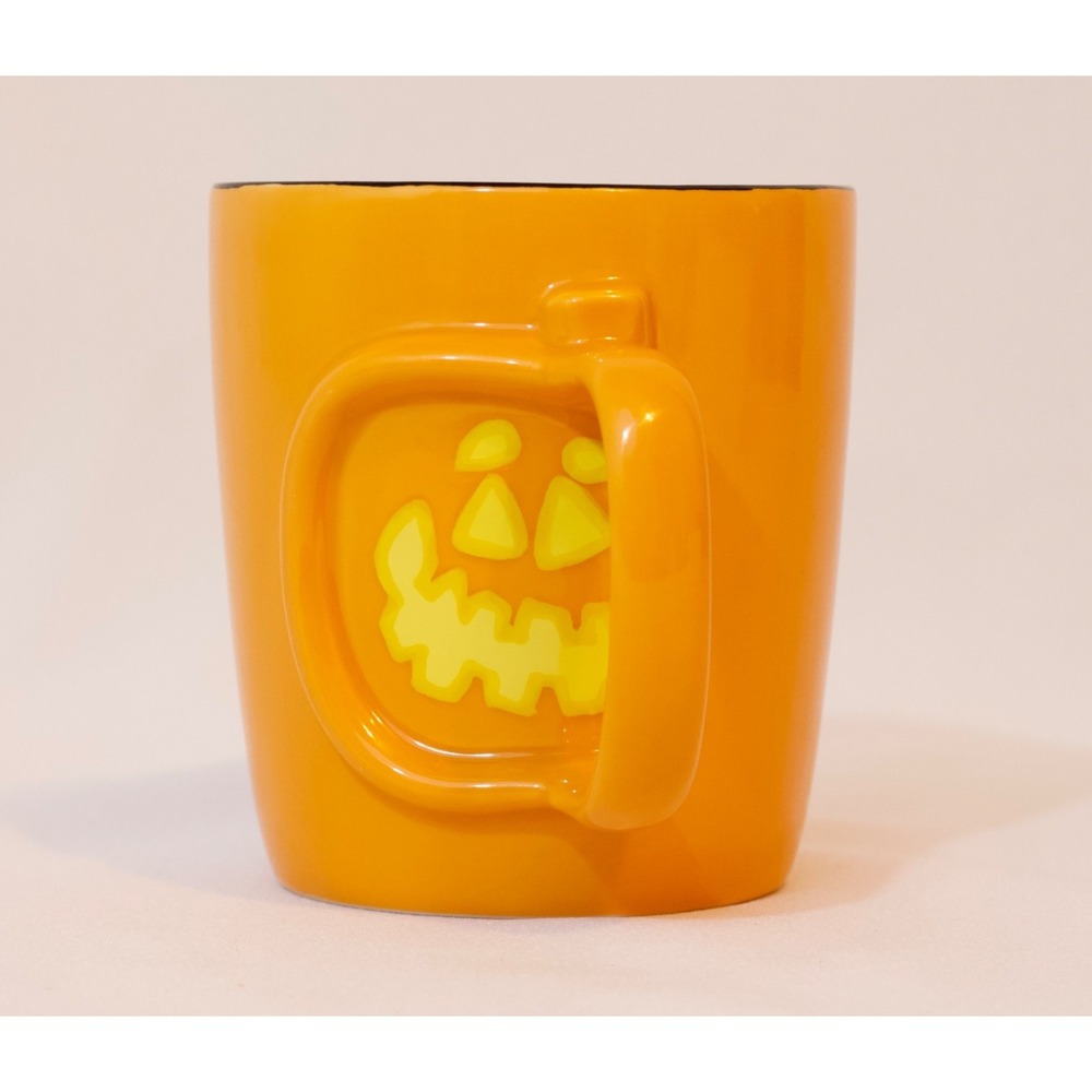 Starbucks Barista Halloween Jack O' Lantern Pumpkin 3D Handle Mug Cup 16 oz 2003